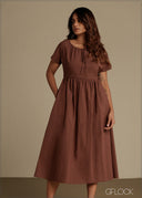 Neck Detail Dress - 290526C