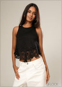 Lace Detail Top - 161026