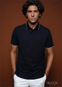 Dot Collar Polo T-Shirt - 080425