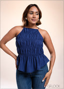 Gathered Crop Top - 040825