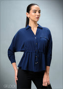 Pocket Detailed Long Sleeve Top - 070725