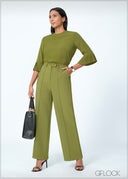 Pleated Sleeve Detailed Top - 200625