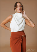 Cowl Neck Top - 070826
