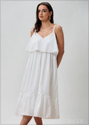 Strappy Frill Detailed Dress - 070425