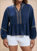 Embroidery Top - 230725