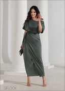 Cold Shoulder Dress - 090625