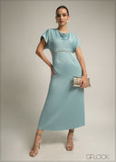 Cowl Neck Maxi Dress - 220825