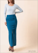 Front Slit Skirt - 160525