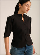 Puffed Sleeves Top - 261026