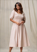 Cotton Midi Dress - 020326