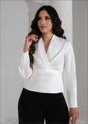 Front Wrap Detailed Top - 090625