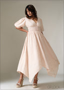 Smocking Detailed Dress - 231225