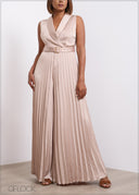 Pleated Jumpsuit - 070725