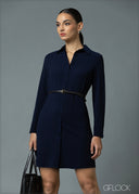 Long Sleeve Shirt Dress - 200625