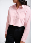 Long Sleeve Crop Shirt - 260525
