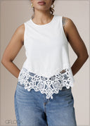 Lace Detail Top - 161026