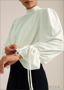 High Neck Cowl Top - 261026
