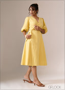 Cotton Wrap Dress - 140926