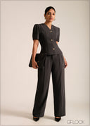 Front Pleat Detailed Top - 261026