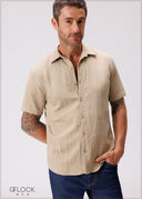 Normal Collar Short Sleeve Shirt - 110326M