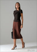 High Waist Pencil Skirt - 240826
