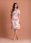 Floral Puff Sleeve Dress - 220523