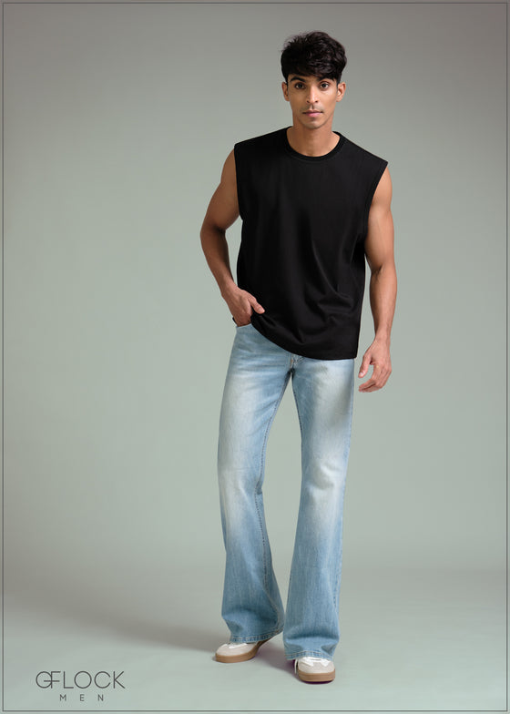 Cut Sleeve T-Shirt - 100126