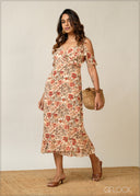 Frill Detailed Mini Dress - 300326