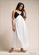 Black & White Strappy Dress - 110526