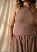 Low Waist Two Tone Dress - 290925