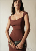 Bodycon Midi Dress - 190626