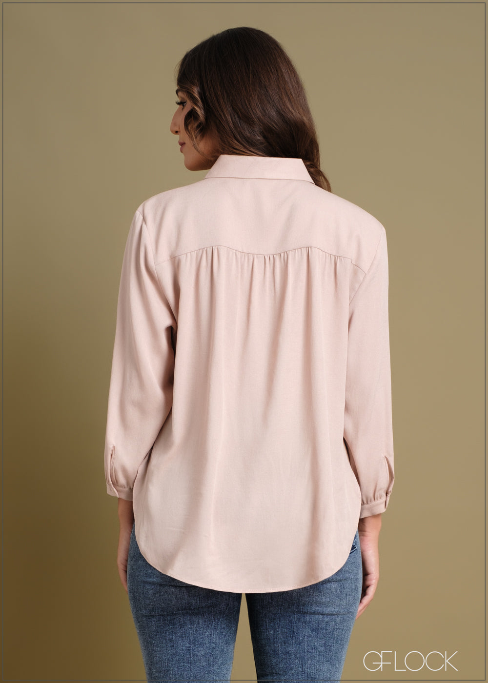 Oversized Button Down Shirt - 240424