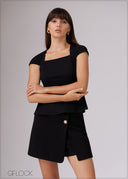Square Neck Detailed Top - 080526