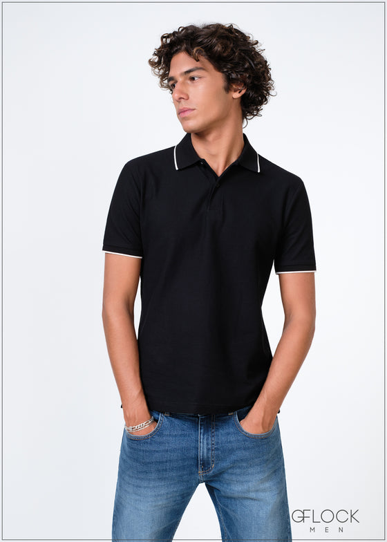 Jacquard Polo Shirt Tipping - 050325