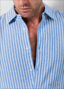 Regular Fit Men's Stripe Shirt - 110825