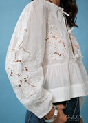 Petal Tie Blouse - 300726
