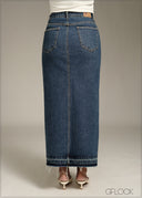 Mid Blue Denim Skirt - 170126