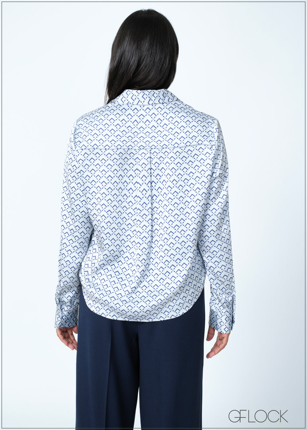 Printed Long Sleeve Shirt - 200625
