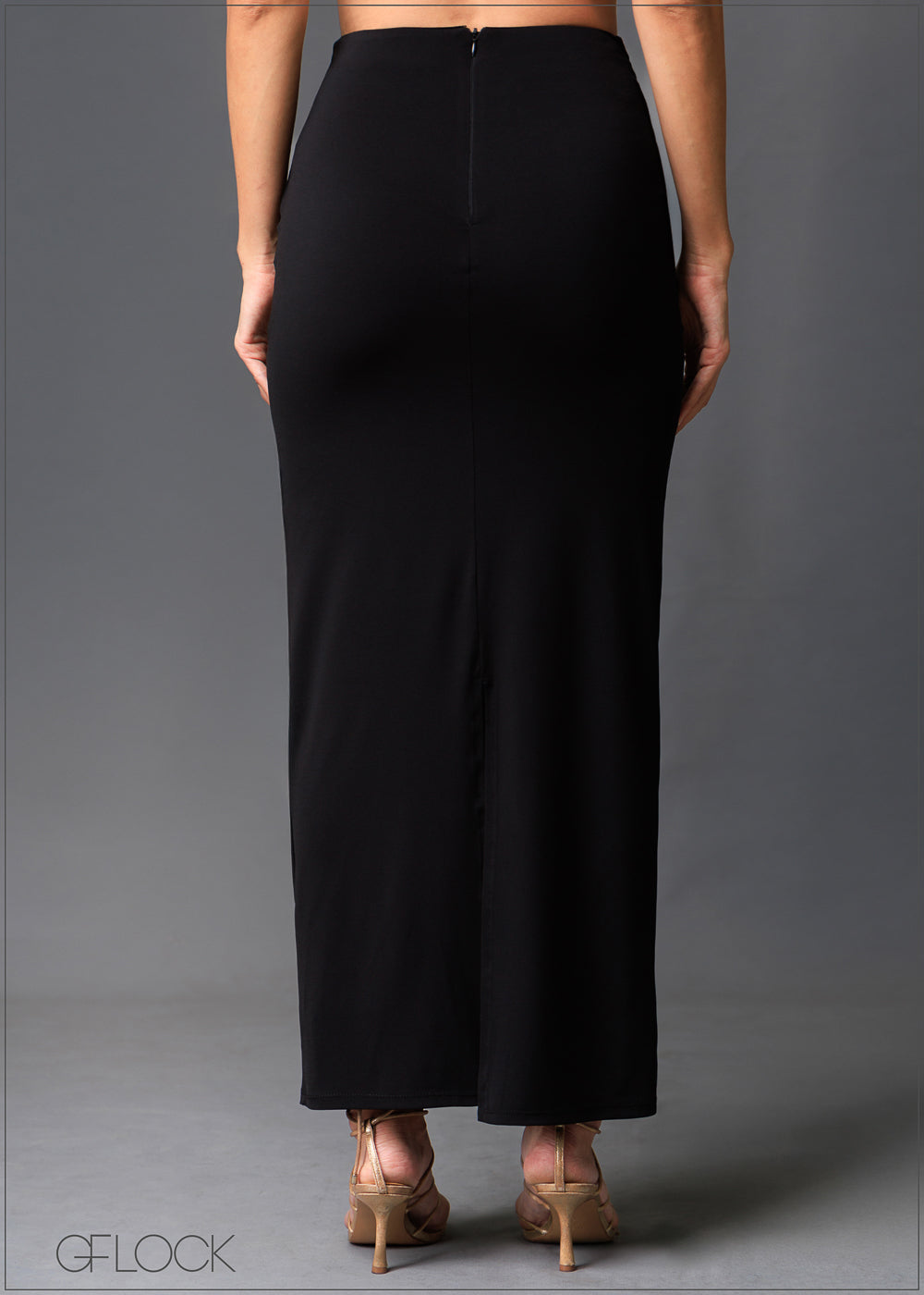 Front Knot Detailed Skirt - 020525