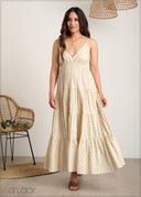 Floral Printed Tiered Dress - 060625