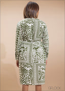 Printed Shirt Dress - 230725