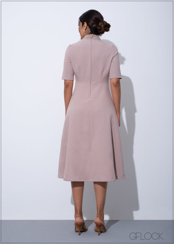 High Neck Midi Dress - 120523