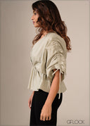 Sleeve Detailed Top - 130326