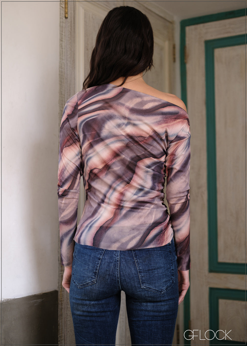 Tie Dye One Shoulder Top - 040425