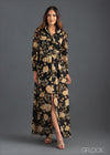 Printed Maxi Shirt Dress - 230623