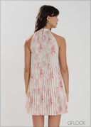 Pleated Mini Dress - 050626