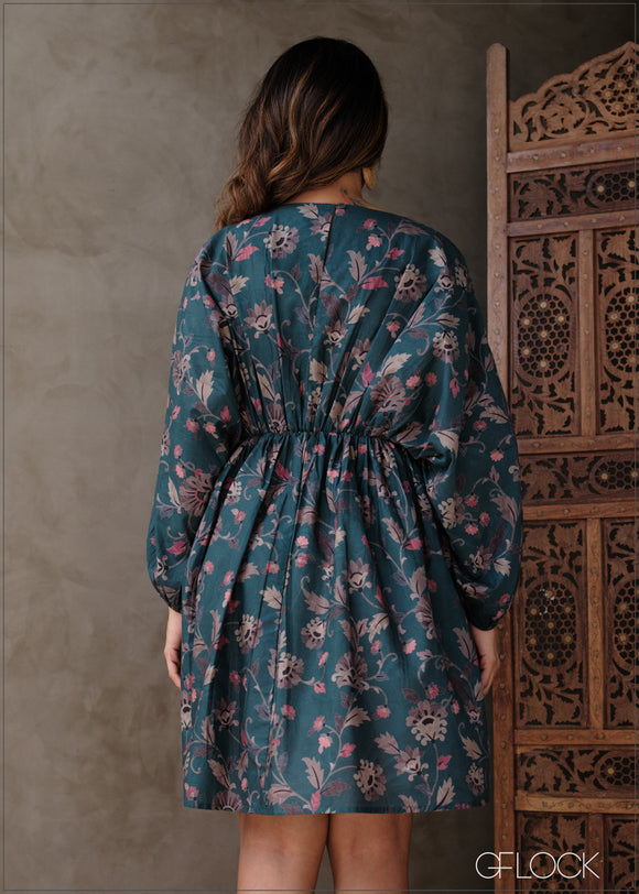 Printed Short Dress (Premium Cotton) - 131025