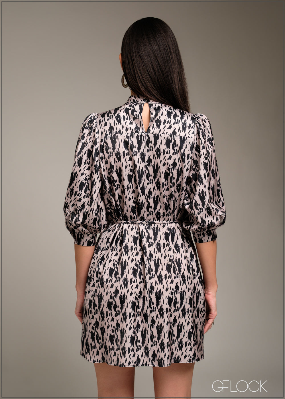 Front Pleated Detailed Midi Dress - 080925