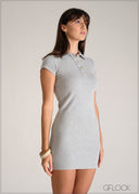 Collared Mini Dress - 110626