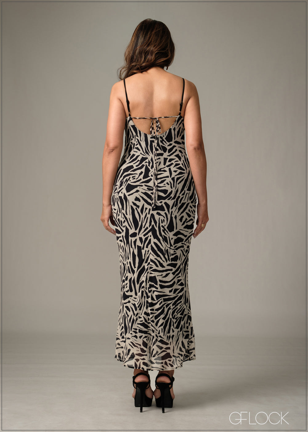 Strappy Cowl Neck Dress - 051225